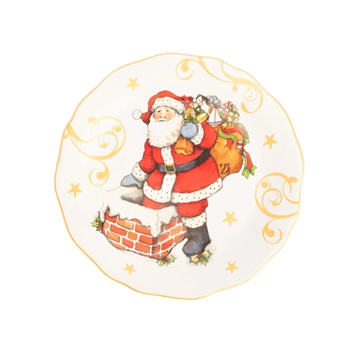 Купить Тарелка закусочная «Винтажный Санта.На трубе», 23 см от Certified International