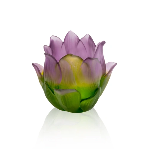 Купить Ваза-подсвечник Jardin de Lotus, 15.5 см от Daum