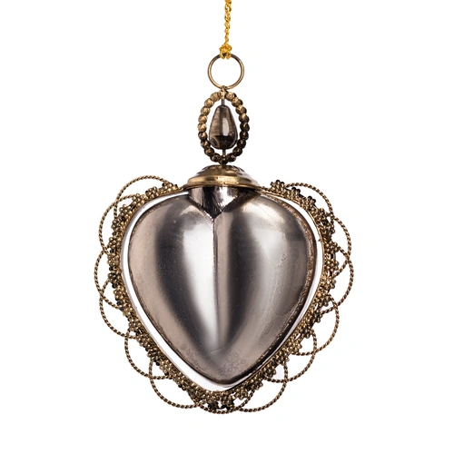 Купить Стеклянное горящее сердце, 11 см от Shishi