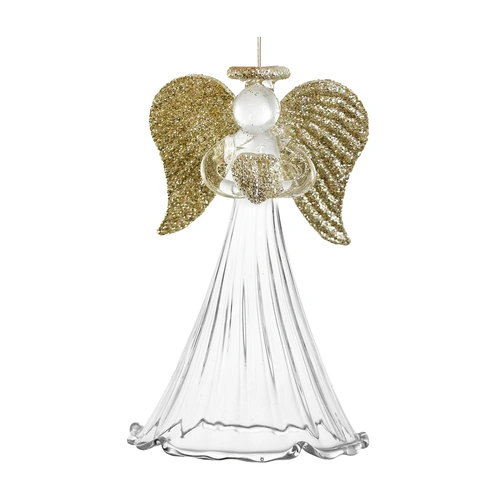 Купить Елочная игрушка Ангел с блестящими крыльями, 9 см от Shishi