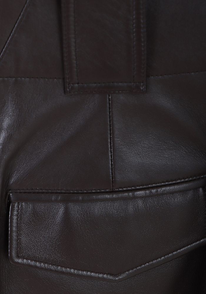брюки кожаные Bottega Veneta — фото и цены